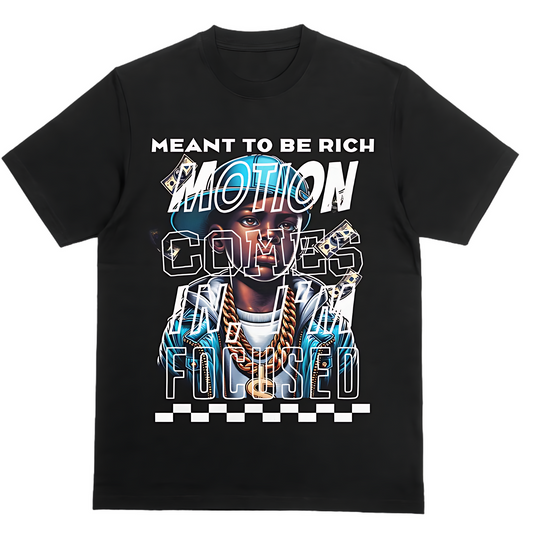 Meant to Be Rich Graphic Tee (Blue Edition)